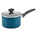 Farberware Dishwasher Safe Nonstick Cookware Pots and Pans Set, 15 Piece, Teal