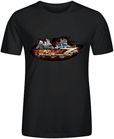 Qirong Tekken 7 Logo Round Neck T Shirt for Mens