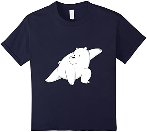Kids Ice Bear Believes In You Tee - We Bare Bears T- Shirts 8 Navy