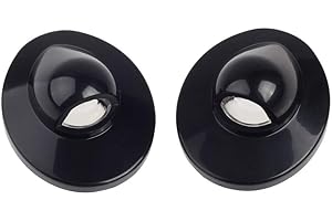 HERCOO License Plate Lights Lamp Lens Black Housing Compatible with 1999-2015 F150 F250 F350 F450 F550 Super Duty Bronco Excursion Expedition Explorer Ranger Pickup Truck Step Bumper, Pack of 2