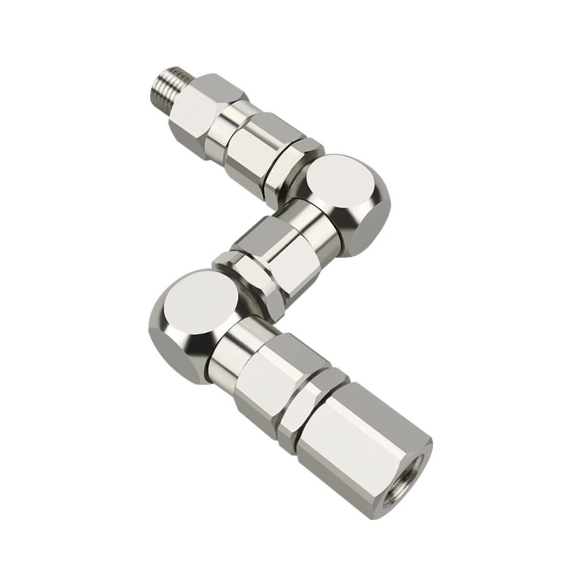 Photo 1 of 1/4" Z-Type Rotary Joint Paint Sprayer Pump Accessory - Z-Swivel 6500PSI Stainless Steel 360 Universal Rotation Connector