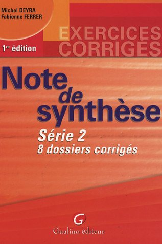 Note de synthèse
