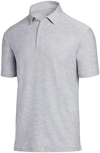 Three Sixty SixGolf Shirts for Men - Dry Fit Short-Sleeve Polo, Athletic Casual Collared T-Shirt