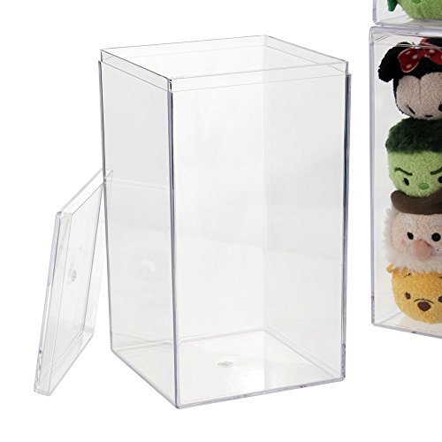 UPC 080844060514, Containables 4&quot; x 4&quot; x 7-1/4&quot; Plastic Container with Removable Lid - set of 3