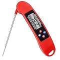Ecandy Electronic Digital BBQ Meat Thermometer, Instant & Accurate Smoker Grill Thermometer for Barbecue/Food/Candy with Collapsible Internal Probe