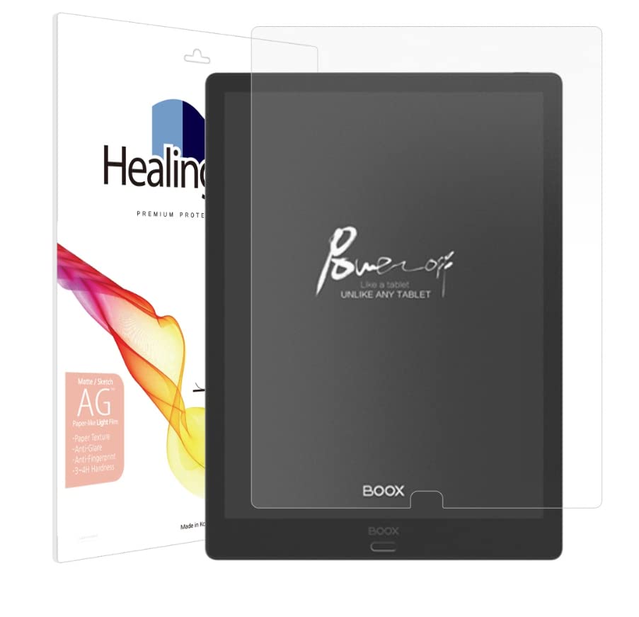 HealingShieldKorea Screen Protector for ONYX BOOX MAX Lumi 2 / Lumi 1, Healing Shield Light Anti Glare Paper Texture Feeling Matte Screen Film- AG Light Paper Texture-Lumi2