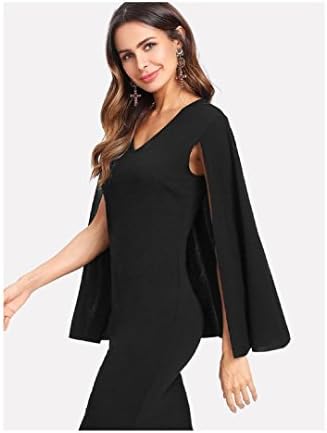 American Fusion Shopping Nicole - Cape Sleeve Tailored Dress