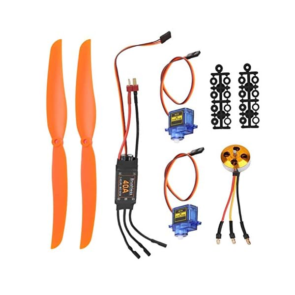 XINMYD RC Flugzeugteile, A2212 1000KV Bürstenloser Motor 40A ESC SG90 9G Mikroservo 1060 Propeller für RC Flugzeug – Bild 4