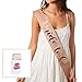 Glitter Rose Gold Bride to Be Sash - Bride Tribe Bachelorette Sash | Bachelorette Party Favors- Bridesmaid Sashes | Wedding Bridal Shower Gifts & Games | Engagement Party Decorations Supplies
