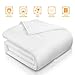 Adoric Down Alternative Comforter Queen Size White Quilted Duvet Insert Comforter with Corner Tabs, Dust Mite Resistant and Comfortable