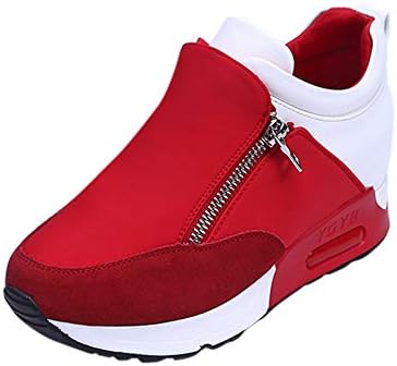 Sharemen Womens Hidden Wedges High Top Sneakers Increase Shoes