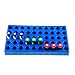 (1 Pack) ALWSCI Vial Rack, Lab HPLC Vial Holder, 12 mm Vial Tray Holder 50 Well Stackable, Blue Tube Rack for 2 ml Autosampler Vial