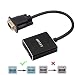 Giveet 1080P VGA to HDMI Converter Adapter (Male to Female) for Computer, Desktop, Laptop, PC, Monitor, Projector, HDTV with Audio Cable and USB Cable (Aluminum Alloy)