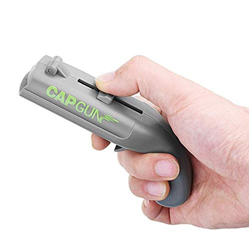 4 Pack Bottle Opener Creative Bottle Opener Cap Gun Plastic Beer Bottle Opener Cap Launcher Shooter for Home Bar Party Drinking Game (Red and Grey)