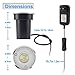 APONUO Low Voltage Landscape Lights, 3W Groun Lights Low Voltage LED In Ground Lights Well Lights 12V 24V Transformer, with Waterproof Wire Connector for Driveway, Deck, Step, Garden Lights (8 Packs)