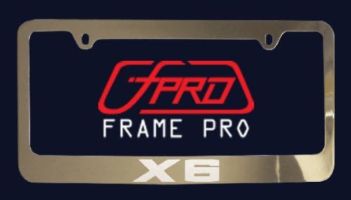 BMW X6 License Plate Frame (Zinc Metal)