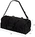 BagLane Suit Garment Bag Military Travel Duffel Bag (Black)