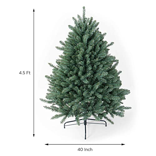 OasisCraft Christmas Tree 4.5FT Premium Hinged Blue Spruce Artificial