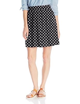 Star Vixen Women's Knee-Length Full Skater Skirt with Self-tie Bow Belt