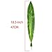 10 PCS Fake Faux Artificial Tropical Leaves Green Single Leaf for Home Kitchen Party Decorations / Warmter (Dark Green)