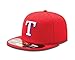 MLB Texas Rangers Alternate AC On Field 59Fifty Fitted Cap, Scarlet, 7 1/2