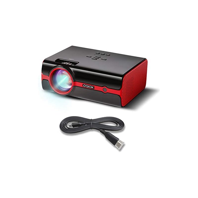 Video Projector Paick LED Projector 180° Big Screen Upgraded +60