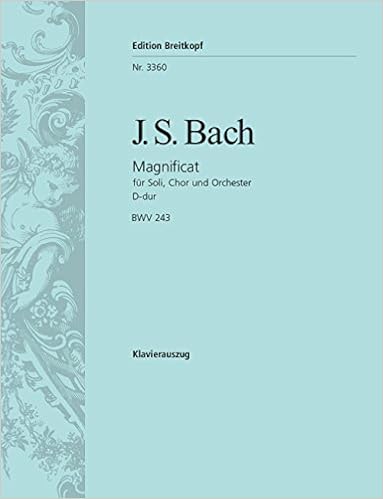 Magnificat D Bwv243 Johann Sebastian Bac 9790004161739 Amazon Com Books