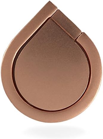 Magnetic Car Mount,Metal Cell Phone Finger Ring Holder, Pop 360 Rotation Water Drop Shape Grip Socket Kickstand for IPHONE X 7 8 Plus 6 6S 5 5C 5S, Samsung Galaxy S8 S7 Edge Tablet (Rose Gold)