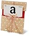 Amazon.com $25 Gift Card in a Kraft Paper Reveal with Jingle Bells