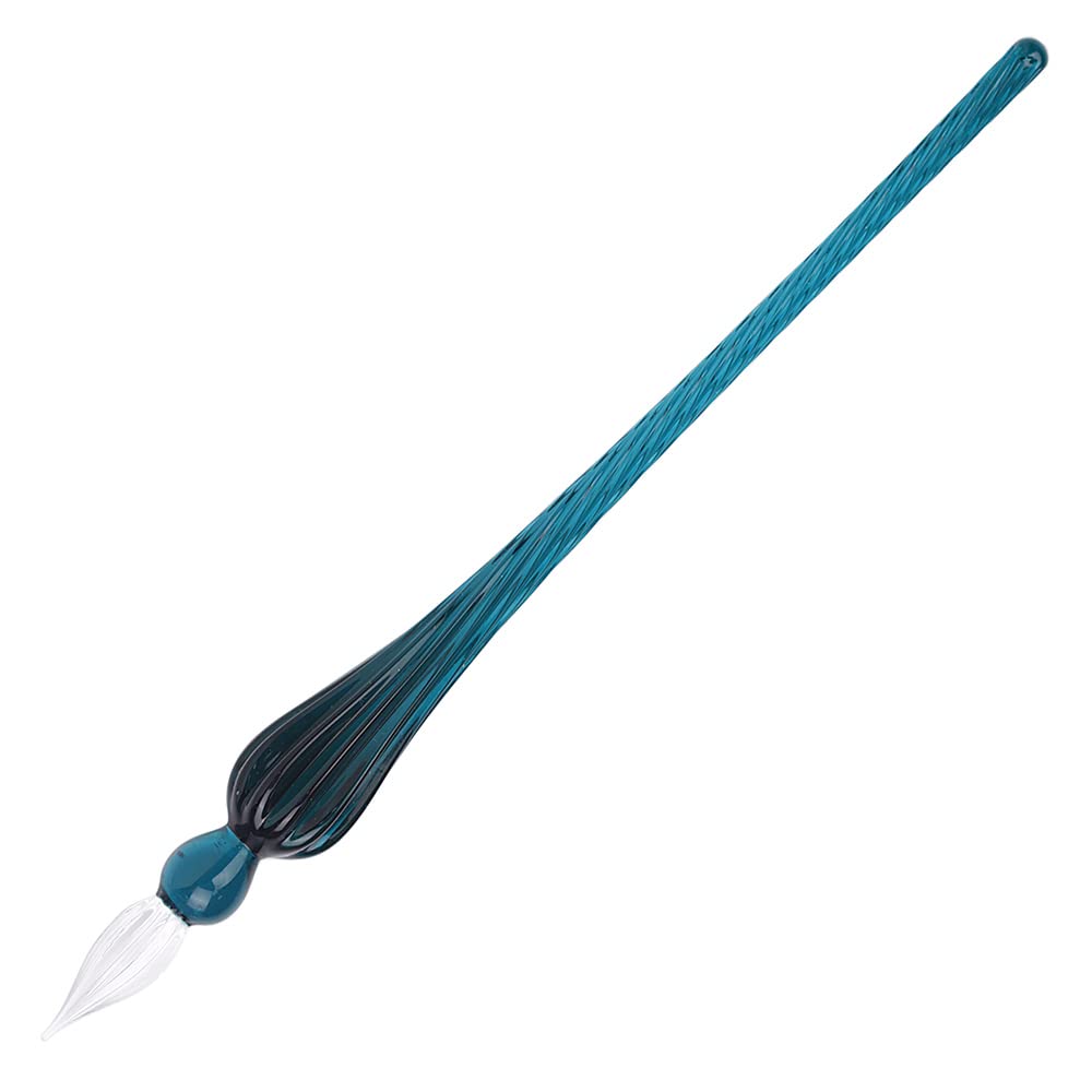 Jacques Herbin 21437T - Glass nib, round, 18 cm, Emerald- Presented in gift box with gold - Calligraphy - Drawing - Lettring - Writing - Creative Tools