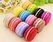 Longpro Realistic Artificial French Macaroons Fake Macaron for Display High Simulation Artificial Dummy Macaroon 12 PCS Studio Photo Prop DIY Decoration Accessories Artificial Dessert Cake Food Toys