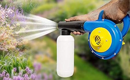 Elmico Heavy Duty Guaranteed Motor Garden Pump Pressure Sprayer/100% Copper Armature/Lawn Sprinkler/Water Mister/Spray Bottle for Herbicides/Pesticides/Fertilizers/Plants Flowers (Made in India)
