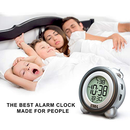 RYHORK Loud Alarm Clock for Heavy Sleepers Simple Digital Clock