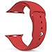 AdMaster Silicone Compatible for Apple Watch Band and Replacement Sport iwatch Accessories Bands Series 3 2 1 Red 42mm M/L