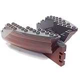 Lego Parts: Boat Hull Small Stern 14 x 12 x 5 1/3 Complete Assembly, Top Color Dark Gray