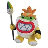 Baby Bowser JR Super Mario Bros Plush Toy Stuffed Animal Magic Paintbrush Pen with a Free Badge as Gift 7