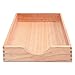 Carver Hardwood Stackable Desk Tray, Letter Size, 13.5 x 11 x 2.75 Inches, Oak Finish (CW07211)
