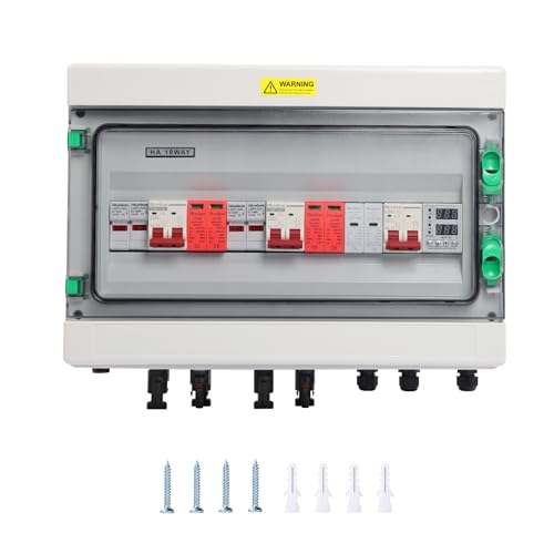 PVC Surge Protector, DC500V2-2-2+AC230V1-1, Solar Connection Box, Flash Protection, DC Separation Switch, PV System, 2 String 2DC+1AC, DC Combiner Box, Switch