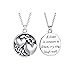 bestwishes2u Personalized silver lettering Lovers Necklace pendent Jewelry