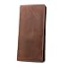 Mens Long Leather Wallet, LeatherFocus RFID Blocking Purse Money Clip (Brown)