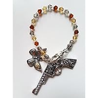 Gun & butterfly Purse Charm, Charm for your purse, shoulder bag charm, backpack charm, ornament