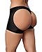 SAYFUT Women's Underwear Butt Lifter Boy Shorts Butt Enhancer Control Panties Black