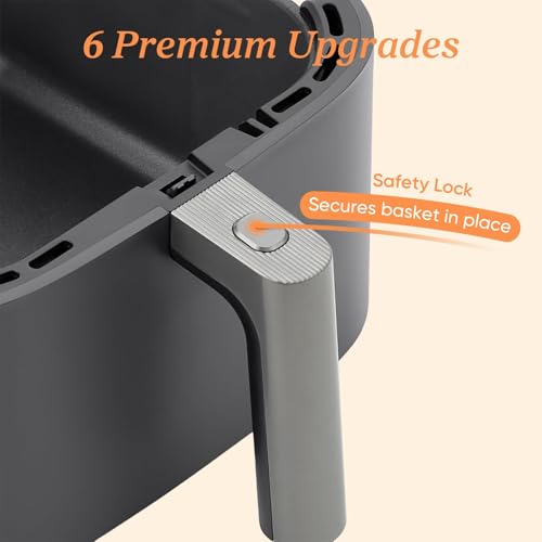 Cosori Freidora de aire TurboBlaze 9 en 1 de 6 cuartos, revestimiento cerámico premium, 90°–450°F, calentamiento preciso para resultados uniformes, freír, asar, hornear, asar, secar, congelar, fermentar, recalentar, mantener caliente, 120 V