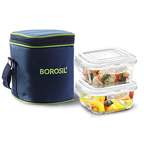 Borosil Lunch Box Kids Set of 11 Oz Glass Lunch Containers
