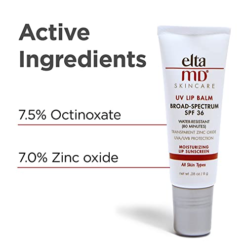 EltaMD UV Lip Balm Sunscreen, SPF 36 Sunscreen Lip Balm with SPF