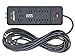 Digital Energy 10-Outlet Straight Plug 3500 Joules Heavy Duty Surge Protector Power Strip, 25 Foot Long Extension Cord, ETL Listed, 15 AMP, 25 FT, Black
