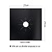 Stove Burner Covers Black Gas Hob Protectors Liner 0.2mm 10.6” x 10.6” Reusable and Dishwasher Safe Fast Clean Liners for Kitchen and Cooking FDA Approved and BPA FREE Gas Range Protector (10 Packs)