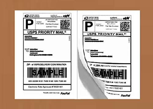 200 Half Sheet Laser/Ink Jet Shipping Labels USPS UPS FedEx Address Labels - Thumbnail 3