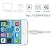 BESWASUD Phone Charger,3pack 6ft Extra Long Nylon Braided Cable Syncing and Fast Charging Cord Compatible iPhone,iPod, iPad More (Silver)