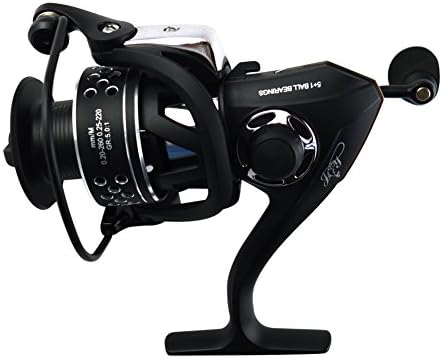 XIYUE Aluminum Fishing Reel Line 0.35 / 220 0.40 / 180 0.45 / 140 (mm / m) Left and Right Interchangeable Gear 4.7: 1 Stainless Steel Ball Bearing 5/1 Black Alloy Body HT5000A